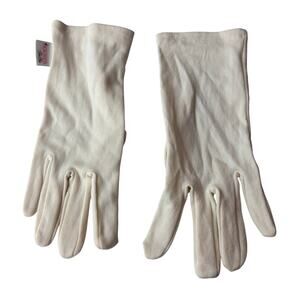 Vintage Jockey For Her 100% Nylon Ivory Cream Gloves Small Classic Layer READ